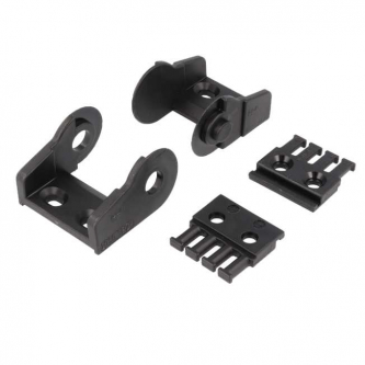 Set of 2400/2500/2450/2480 series chain connecting elements, rigid with a comb